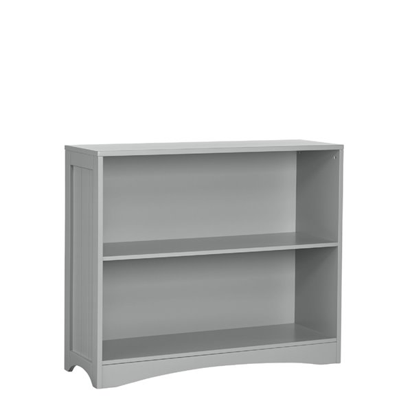 RiverRidge Home Kids 2-Shelf Horizontal Bookcase - 11-in x 33.5-in x 27.75-in - Grey