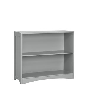 RiverRidge Home Kids 2-Shelf Horizontal Bookcase - 11-in x 33.5-in x 27.75-in - Grey
