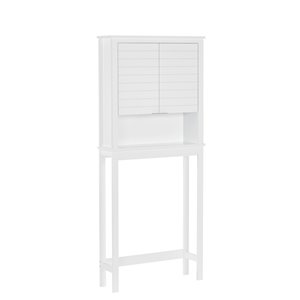 RiverRidge Home Madison Bathroom Spacesaver - MDF - 7.75-in x 27.5-in x 63.75-in - White