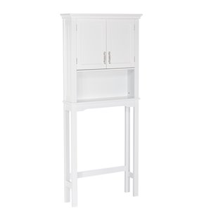 RiverRidge Home Somerset Bathroom Spacesaver - MDF - 7.87-in x 27.38-in x 64.38-in - White