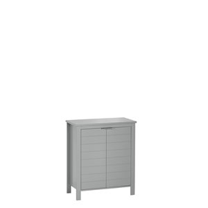 RiverRidge Home Madison Two Door Floor Cabinet - MDF - 11.81-in  x 23.63-in  x 27.56-in - Grey