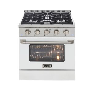 KUCHT Gas Range with Convection Oven and white door - 30 in. - 4.2 cu. ft.