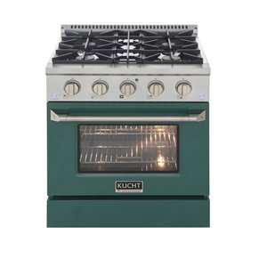 KUCHT Gas Range with Convection Oven and Green Door - 30 in. - 4.2 cu. ft.