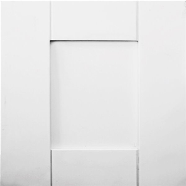 LUKX Bold Damian 36-in White Bathroom Vanity Cabinet