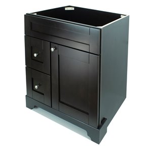 LUKX Bold Damian 24-in Espresso Bathroom Vanity Cabinet