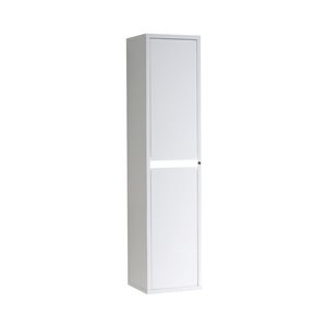 Lukx® Modo Alex Linen Cabinet with LED Lighting - 14-in x 12.5-in x 60-in