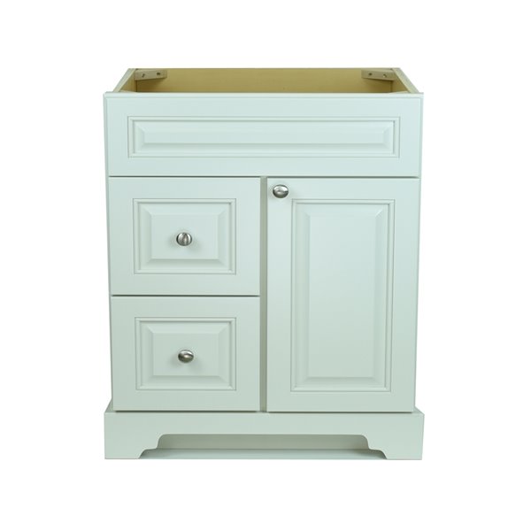 Lukz Bold Damian 36-in Antique White Bathroom Vanity Cabinet with Left-Side Drawers