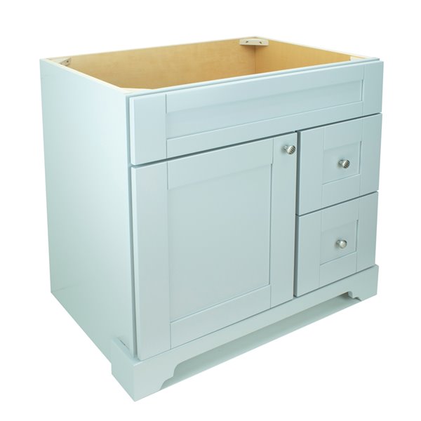 Lukx Bold Damian 36-in Grey Bathroom Vanity Cabinet Vanity with Right-Side Drawers