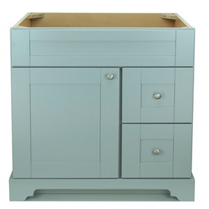 Lukx Bold Damian 36-in Grey Bathroom Vanity Cabinet Vanity with Right-Side Drawers