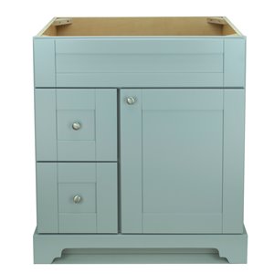 LUKX Bold Damian 24-in Grey Bathroom Vanity Cabinet with Left-Side Drawers