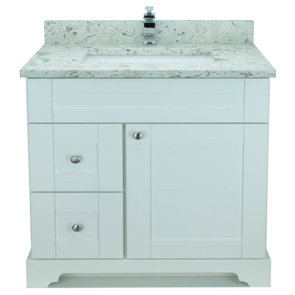 Lukx Bold Damian Vanity With Milky Way, 33 Inch Vanity Base Cabinet