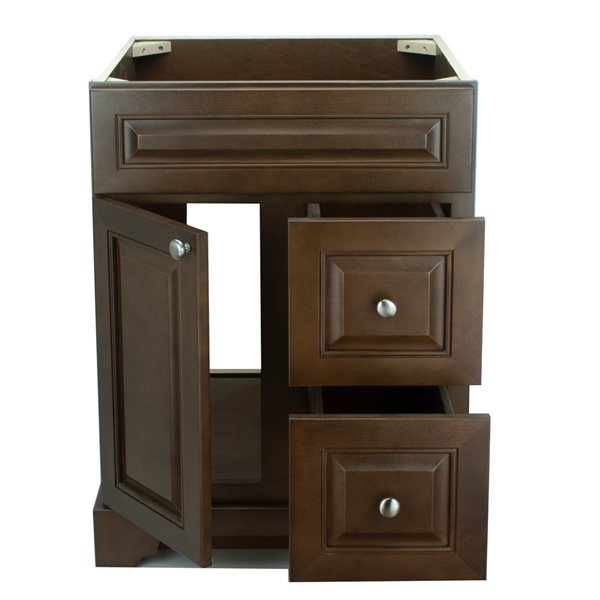 LUKX Bold Damian 24-in Brown Bathroom Vanity Cabinet