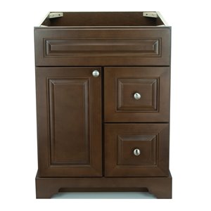 LUKX Bold Damian 24-in Brown Bathroom Vanity Cabinet