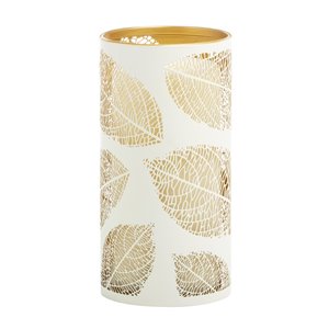 Photophore lumineux en métal à motif avec minuterie programmable de Candle Impressions, 3,5 po x 7 po