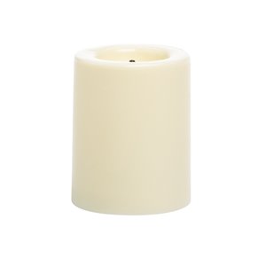 Bougies votives trempées dans la cire de Inglow, 1,75 po, crème, paquet de 4