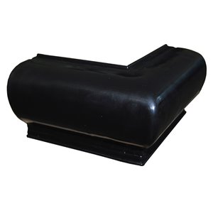 Dock Edge Heavy Slant Corner Bumper - "P" Profile - Black