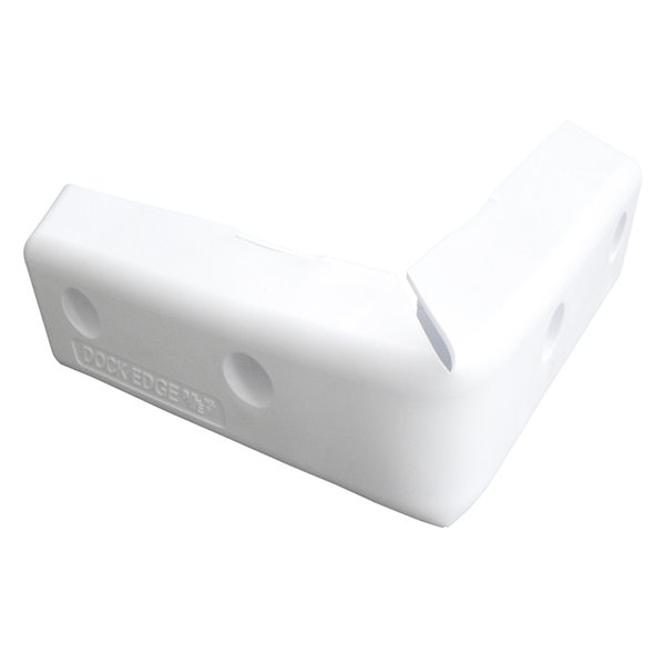 Dock Edge ProTect Corner Bumper - PVC - 8-in - White