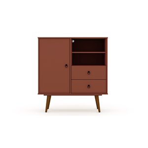 Manhattan Comfort Tribeca Dresser - 40.75-in x 43.7-in - Terra Orange Pink
