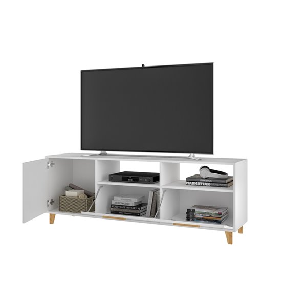 Manhattan Comfort Herald TV Stand - 53.15-in - White