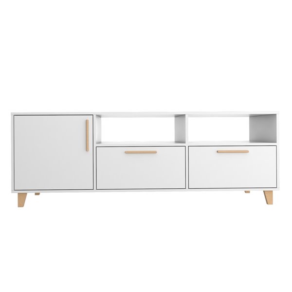 Manhattan Comfort Herald TV Stand - 53.15-in - White