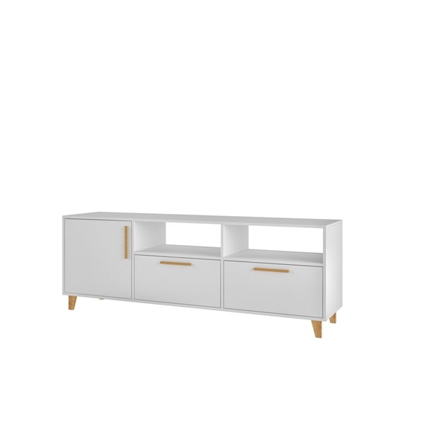 Manhattan Comfort Herald TV Stand - 53.15-in - White