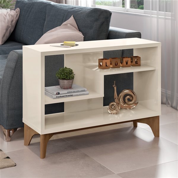 MANHATTAN COMFORT Gowanus Accent Display Sideboard in Off White 8LC1 RONA
