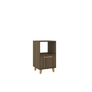 Manhattan Comfort Herald Nightstand - 22.24-in - Oak Brown