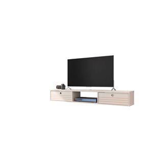 Manhattan Comfort Liberty Floating Entertainment Center - 62.99-in - Off-White