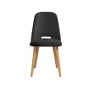 Manhattan Comfort Selina Dining Accent Chair - Black