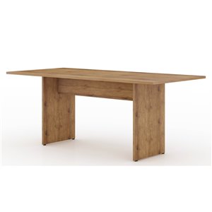 Manhattan Comfort NoMad Dining Table - 67.91-in x 32.48-in - Natural Wood