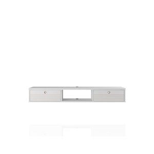 Manhattan Comfort Liberty Floating Office Desk - 62.99-in - Glossy White