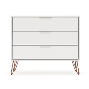 Manhattan Comfort Rockefeller Dresser - 35.24-in x 28.86-in - Off-White