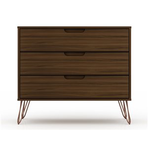 Manhattan Comfort Rockefeller Dresser - 35.24-in x 28.86-in - Brown