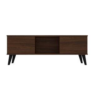 Manhattan Comfort Doyers TV Stand - 53.15-in - Nut Brown