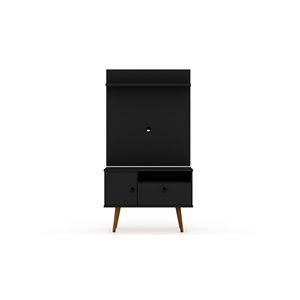 Manhattan Comfort Tribeca TV Stand and Panel - 35.43-in - Black