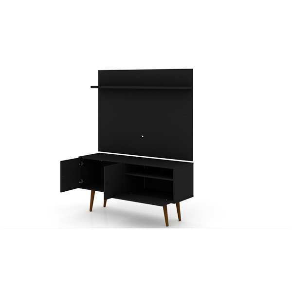 Manhattan Comfort Tribeca TV Stand and Panel - 53.94-in - Black