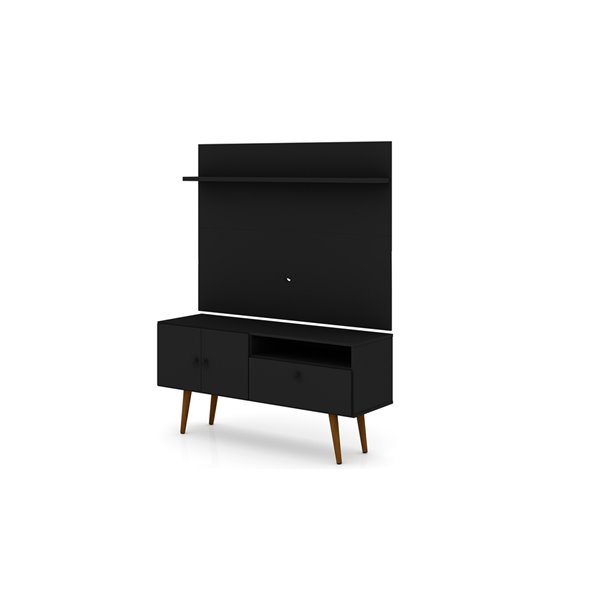 Manhattan Comfort Tribeca TV Stand and Panel - 53.94-in - Black