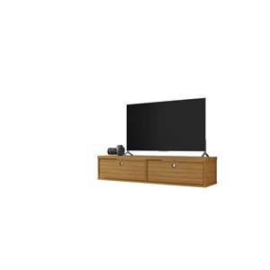 Manhattan Comfort Liberty Floating Entertainment Center - 42.28-in - Cinnamon Brown