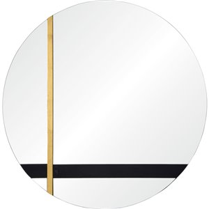 Notre Dame Design Harmer Round Decorative Mirror - 30-in x 30-in