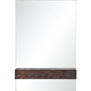 Notre Dame Design Kai Decorative Mirror - 24-in x 36-in - Dark Brown