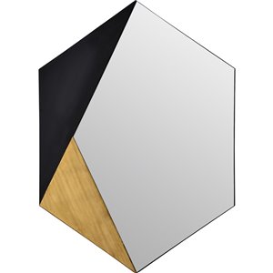 Notre Dame Design Cade Hexagonal Decorative Mirror - 30-in x 40-in