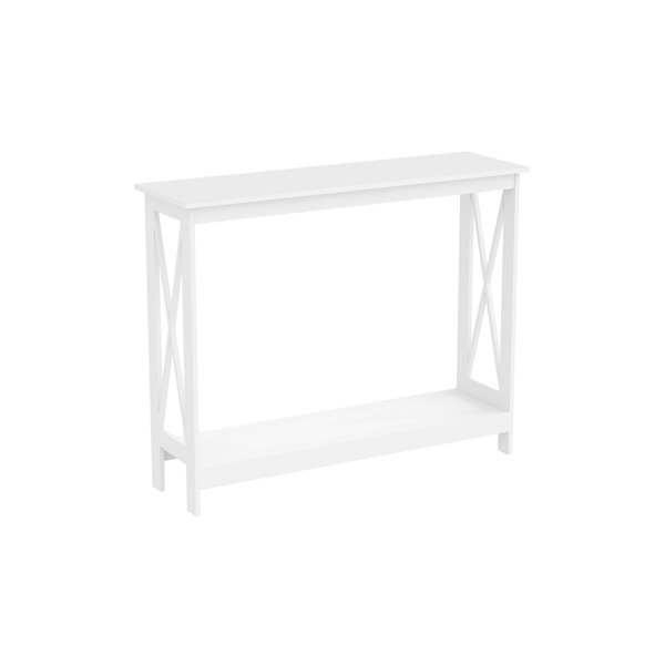 Safdie & Co. Console Table - 1 Shelf - 39.5-in - White
