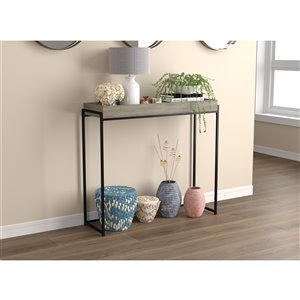 Safdie & Co. Console Table - 35-in - Dark Taupe