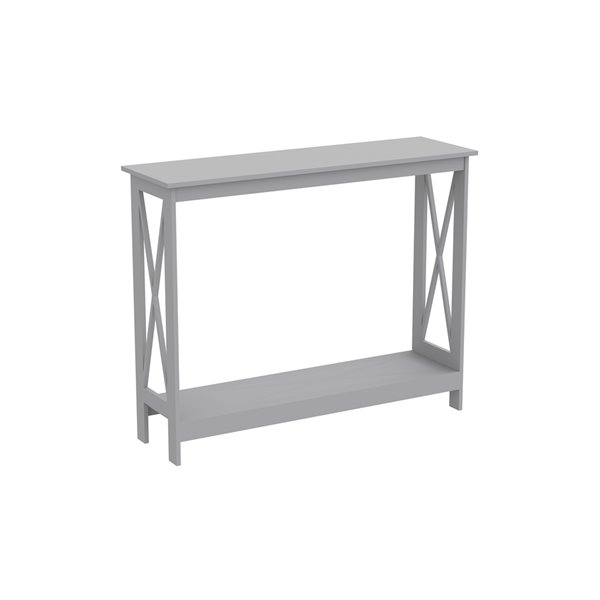 Safdie & Co. Console Table - 1 Shelf - 39.5-in - Grey