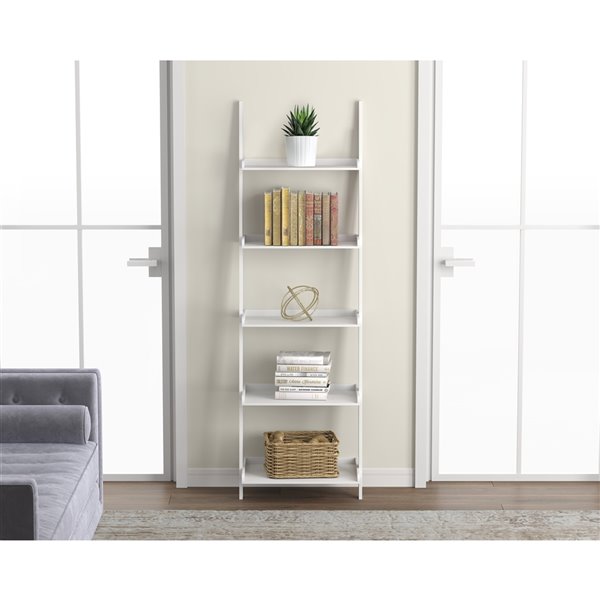 Safdie & Co. Bookcase - 70-in x 22 - White