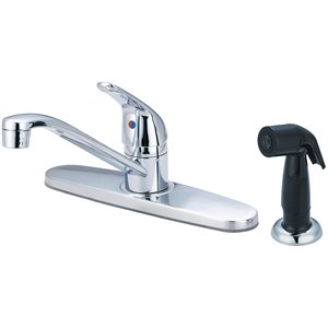 Olympia Faucets Elite Single Handle Kitchen Faucet - Polished Chrome
