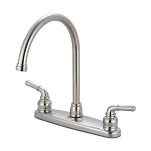 Olympia Faucets Accent Two Handle Kitchen Faucet - Brushed Nickel
