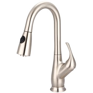 Pioneer Industries Legacy Single Handle Pull-Down Kitchen Faucet - Brushed Nickel