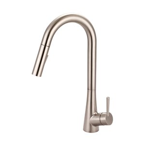 Olympia Faucets i2 Single Handle Pull-Down Kitchen Faucet - Brushed Nickel