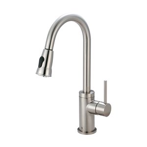 Pioneer Industries Motegi Single Handle Pull-Down Kitchen Faucet - Brushed Nickel